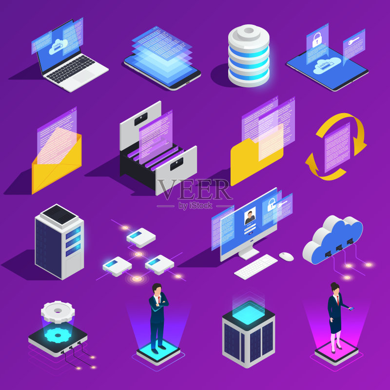 云办公图标集图标素材