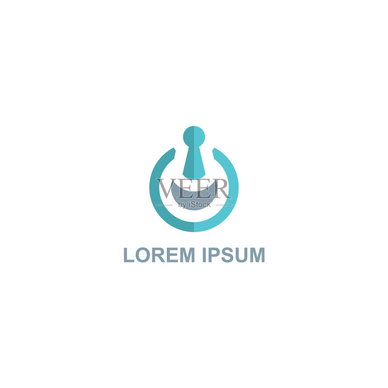 圆形研钵Logo图标素材