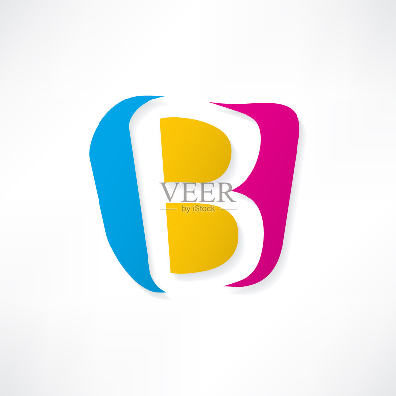 基于字母B的抽象图标图标素材
