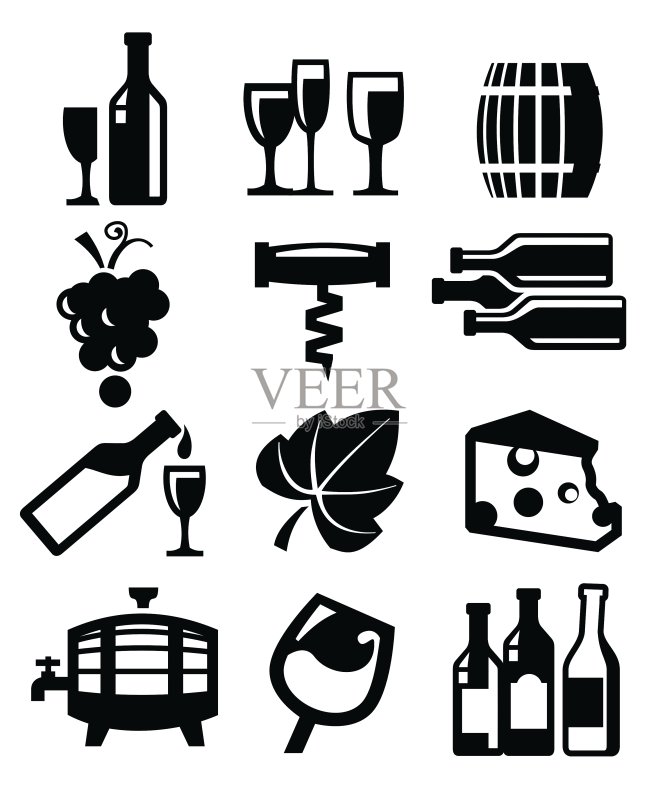 葡萄酒图标图标素材
