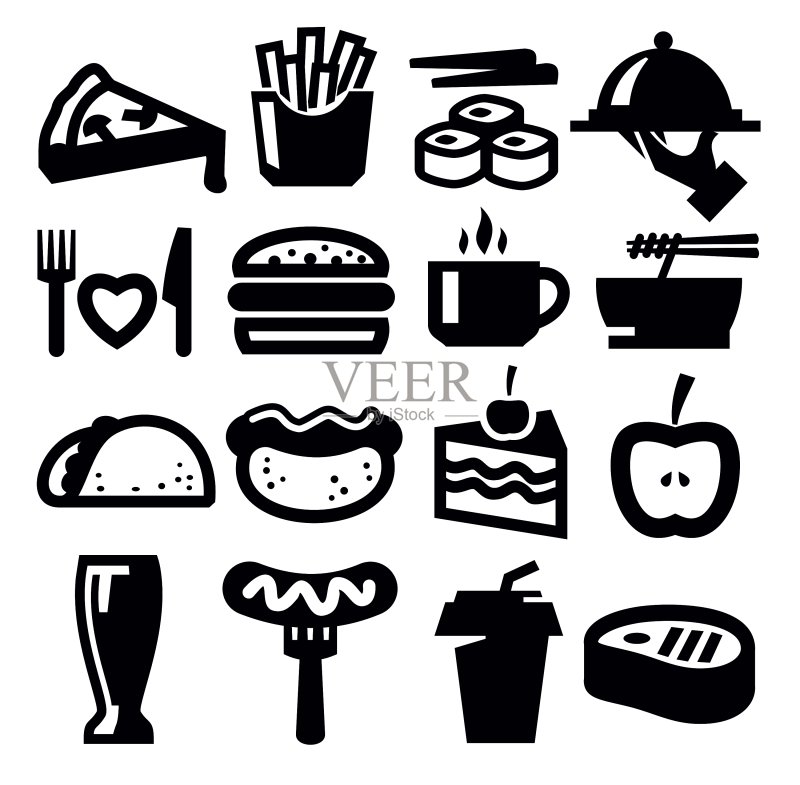 食物图标图标素材