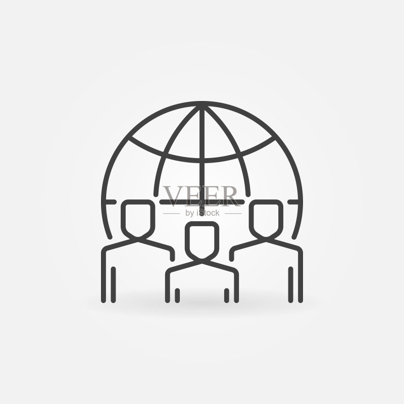 全球团队图标图标素材