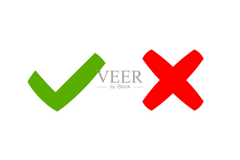 简单的对错符号图标素材