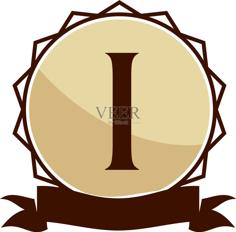 现代logo方案字母i图标素材