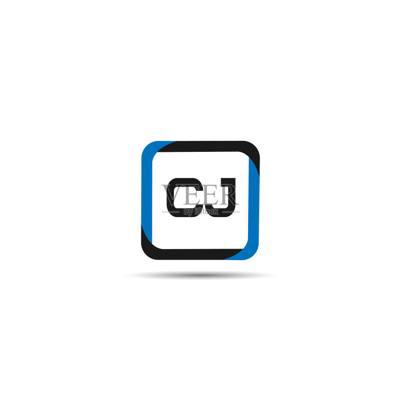 字母CJ Logo模板设计图标素材