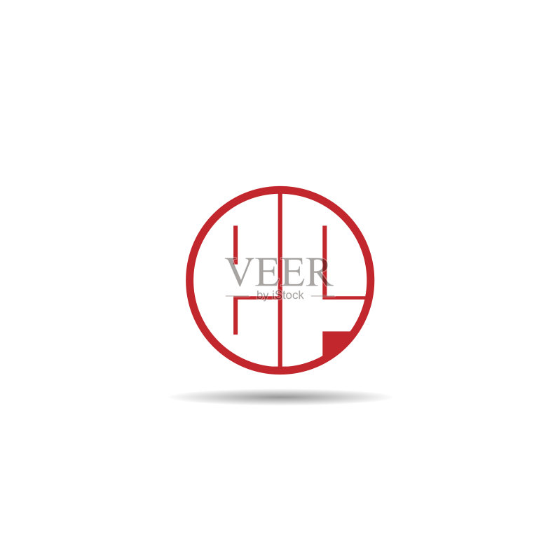 EF首字母logo模板设计图标素材