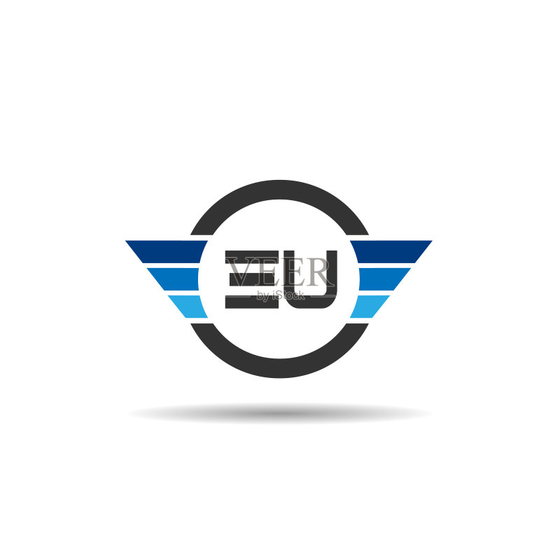 EU字母logo设计模板图标素材