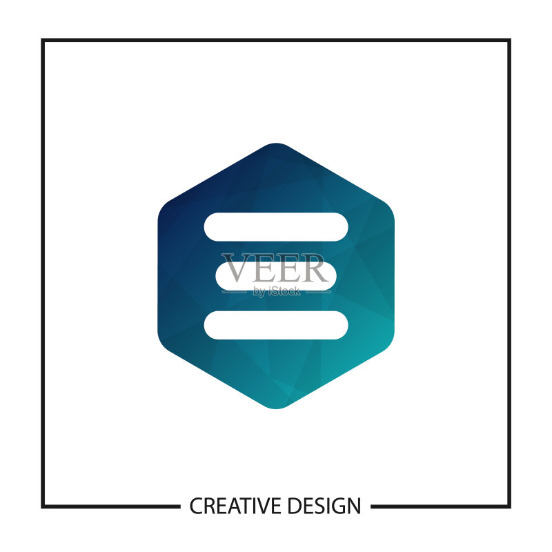 字母E logo模板设计图标素材