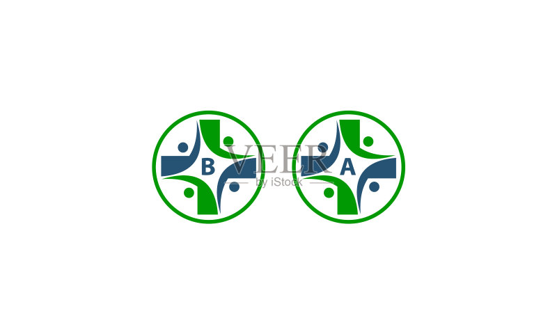 医疗草本模板套装图标素材