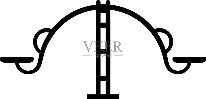 跷跷板图标素材