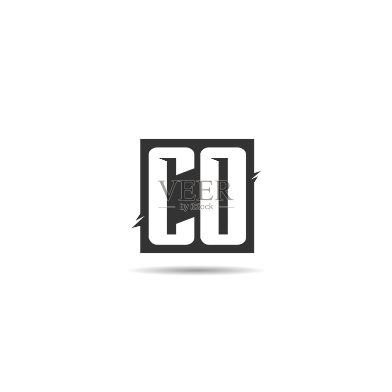 CO字母logo模板设计图标素材