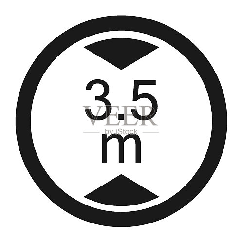 限制高度禁止标志线条图标图标素材