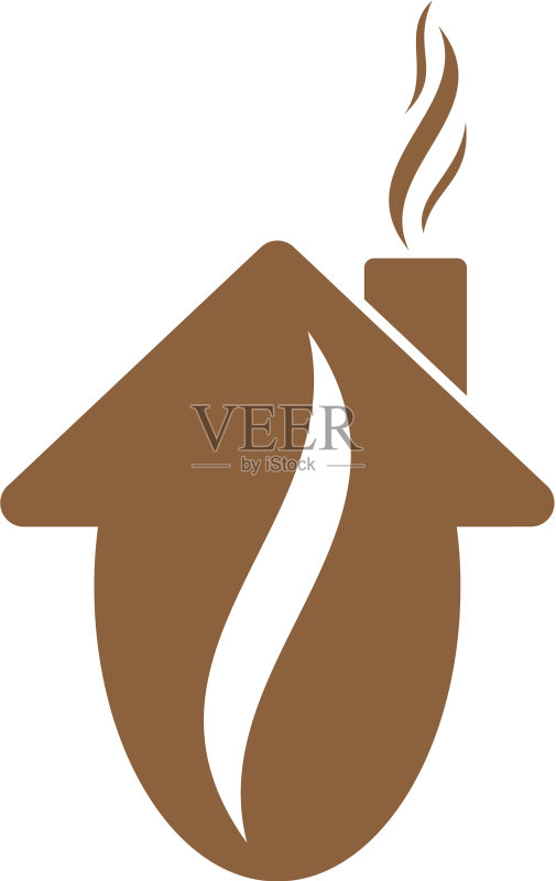 房屋咖啡Logo图标设计图标素材