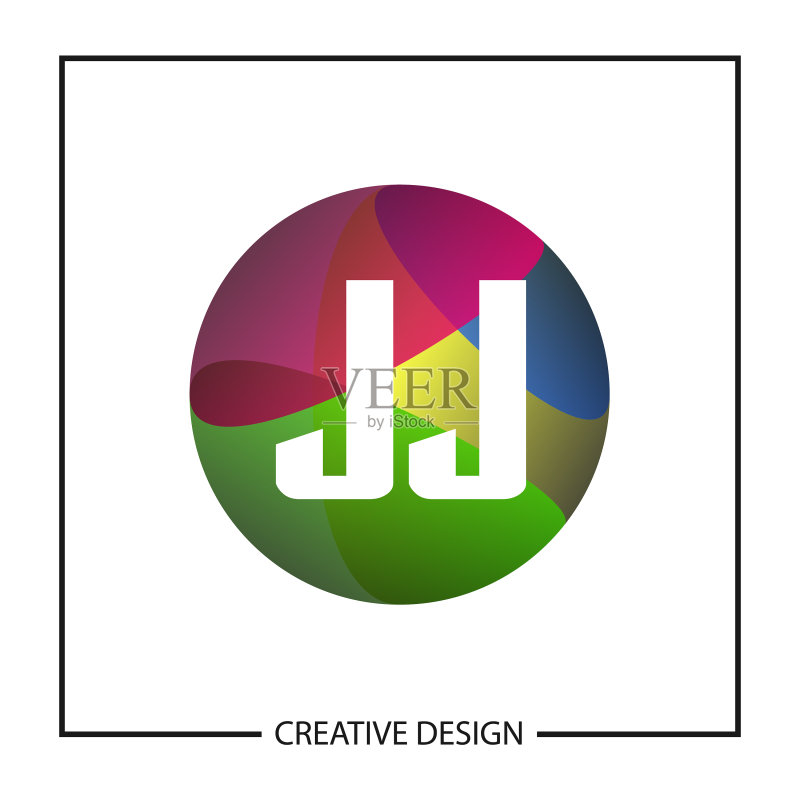字母JJ Logo模板设计图标素材