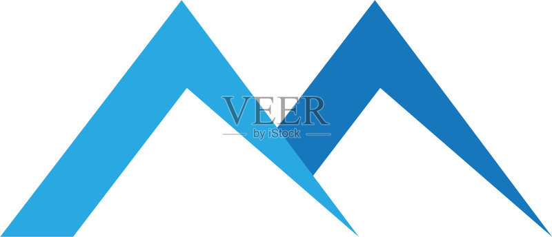 山峰图标logo商业模板图标素材