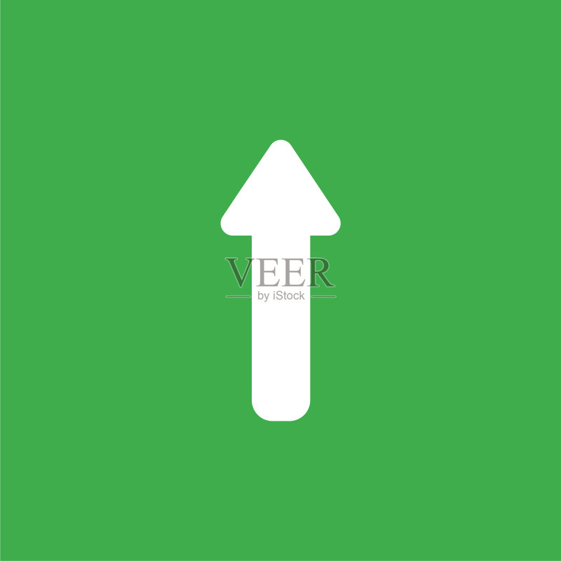 绿色向上箭头图标概念图标素材