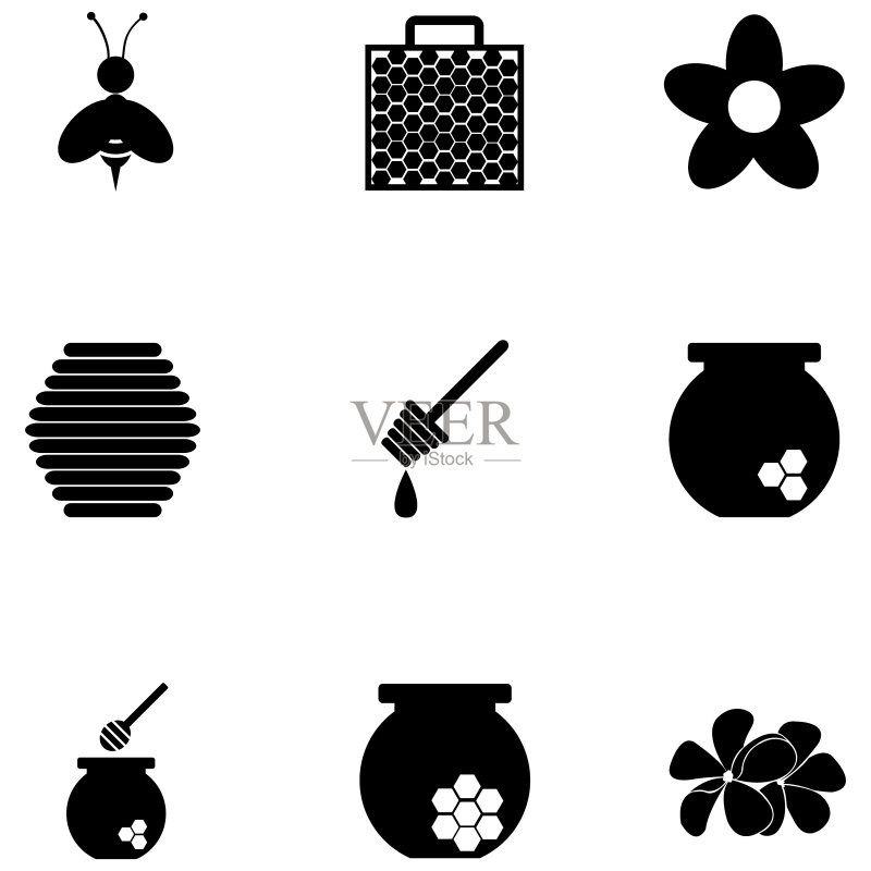 蜂蜜图标合集图标素材