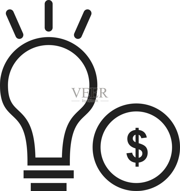 将想法转化为金钱图标素材