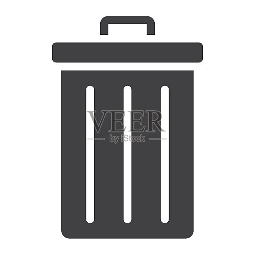 垃圾箱标志图标,网页和移动端删除符号图标素材