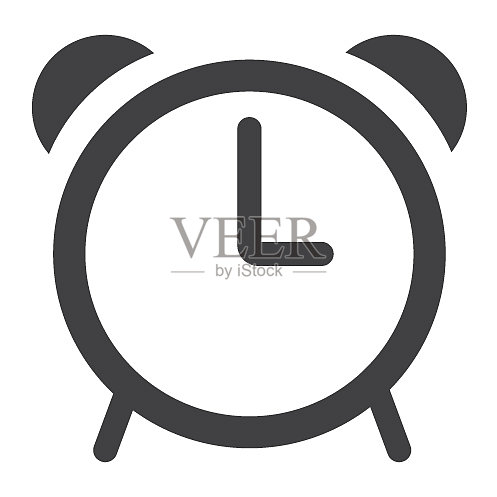 闹钟符号图标,网页和移动时钟标志图标素材