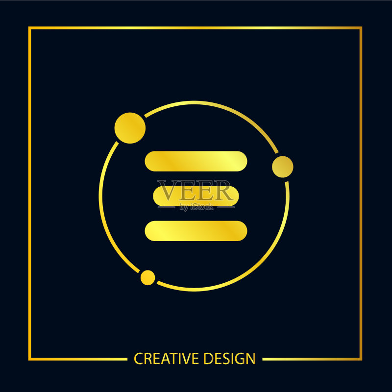 字母E logo模板设计图标素材