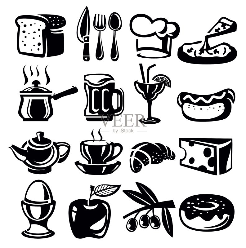 食物图标图标素材