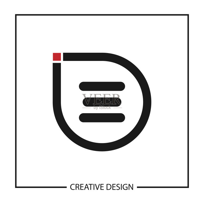 字母E logo模板设计图标素材
