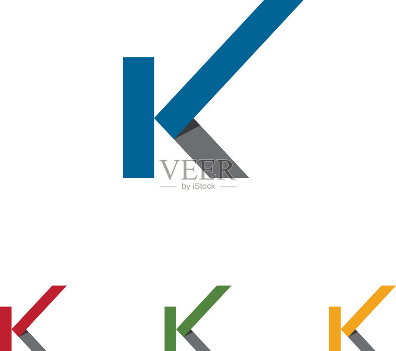 K字母箭头图标标志模板设计图标素材