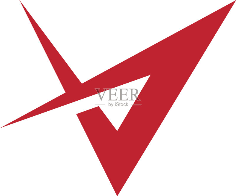 字母V图标标志图标素材