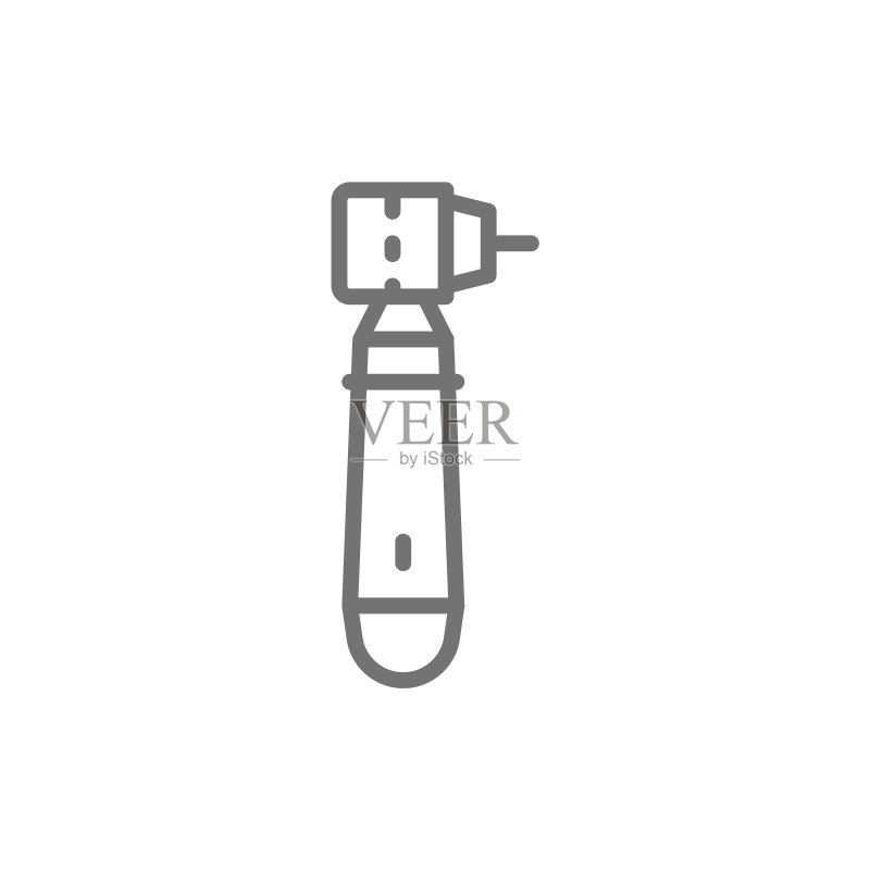 牙科钻牙器械线性图标图标素材
