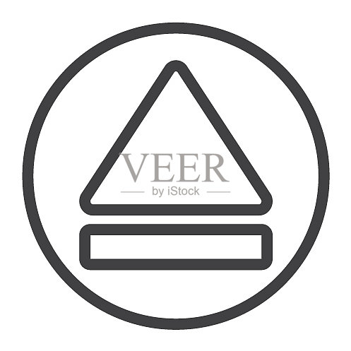 弹出线图标Web和移动按钮符号图标素材
