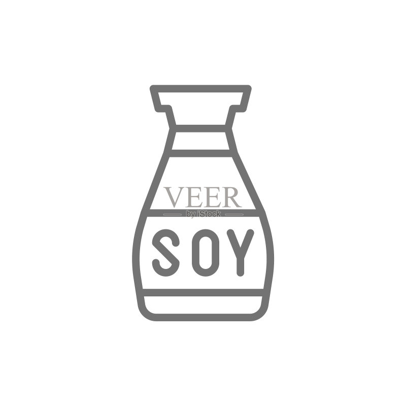 酱油亚洲调味品线条图标图标素材
