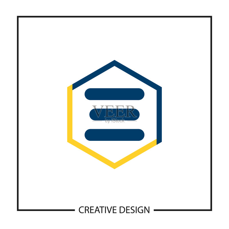 字母E logo模板设计图标素材