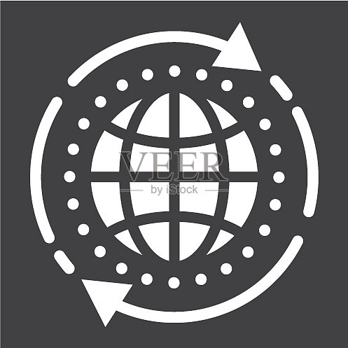 全球解决方案 Glyph 图标 SEO和开发图标素材