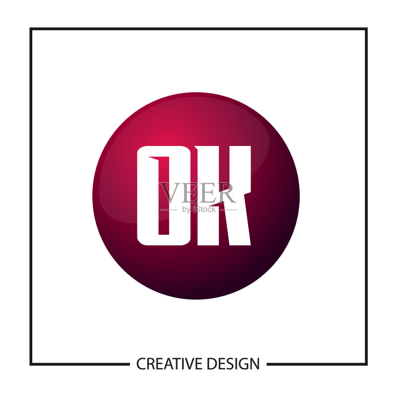 logo模板设计首字母ok图标素材