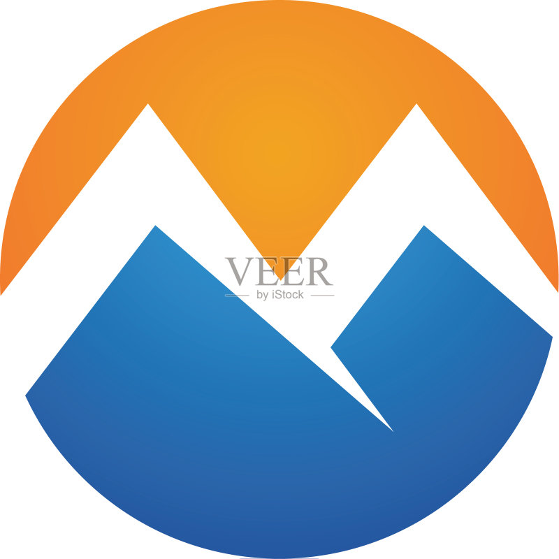 山峰图标logo商业模板图标素材