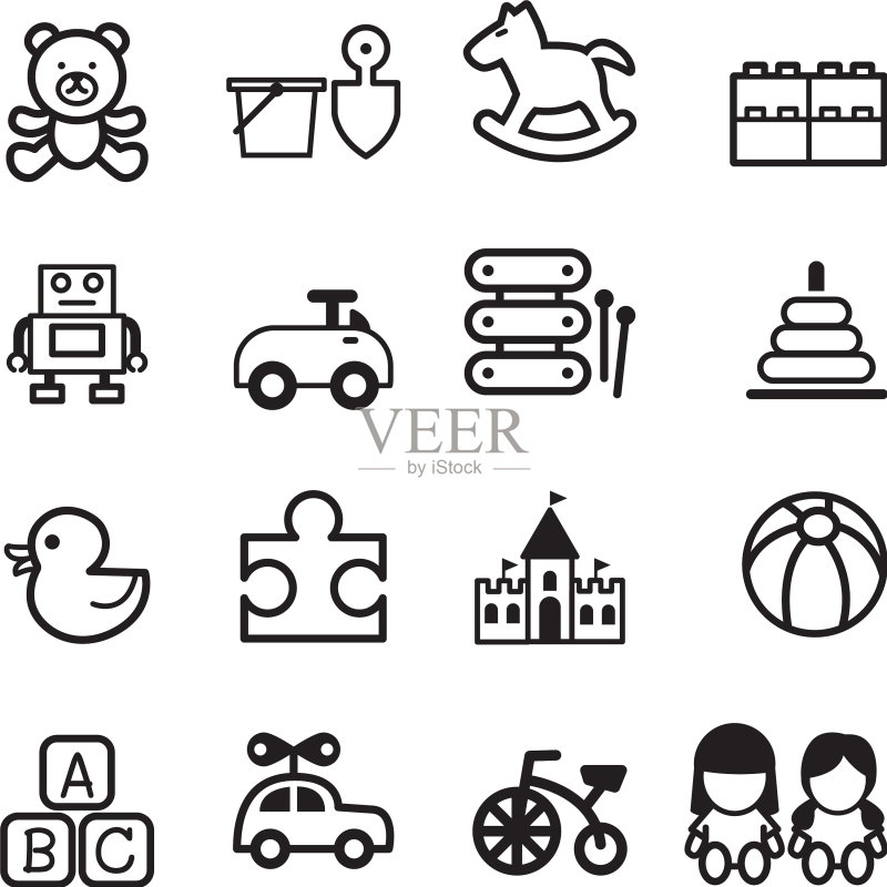 玩具图标图标素材