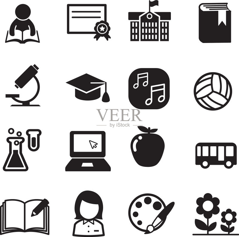 基础学校图标集图标素材