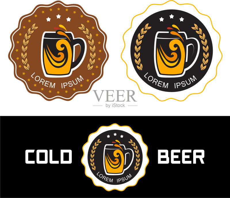 啤酒商店logo图标素材