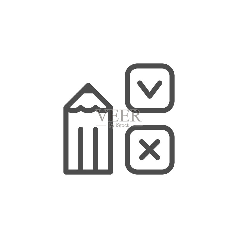 调查线性图标图标素材