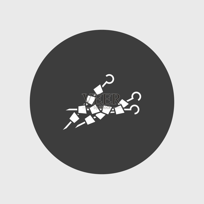 简洁烧烤图标图标素材
