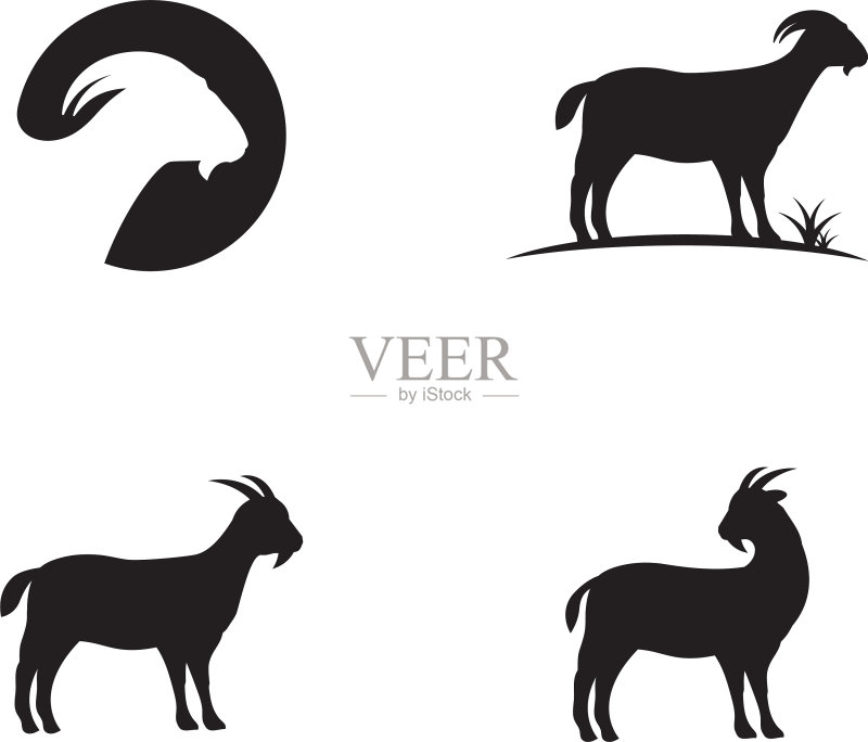 山羊logo模板图标图标素材