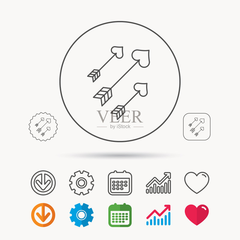 丘比特之箭图标图标素材