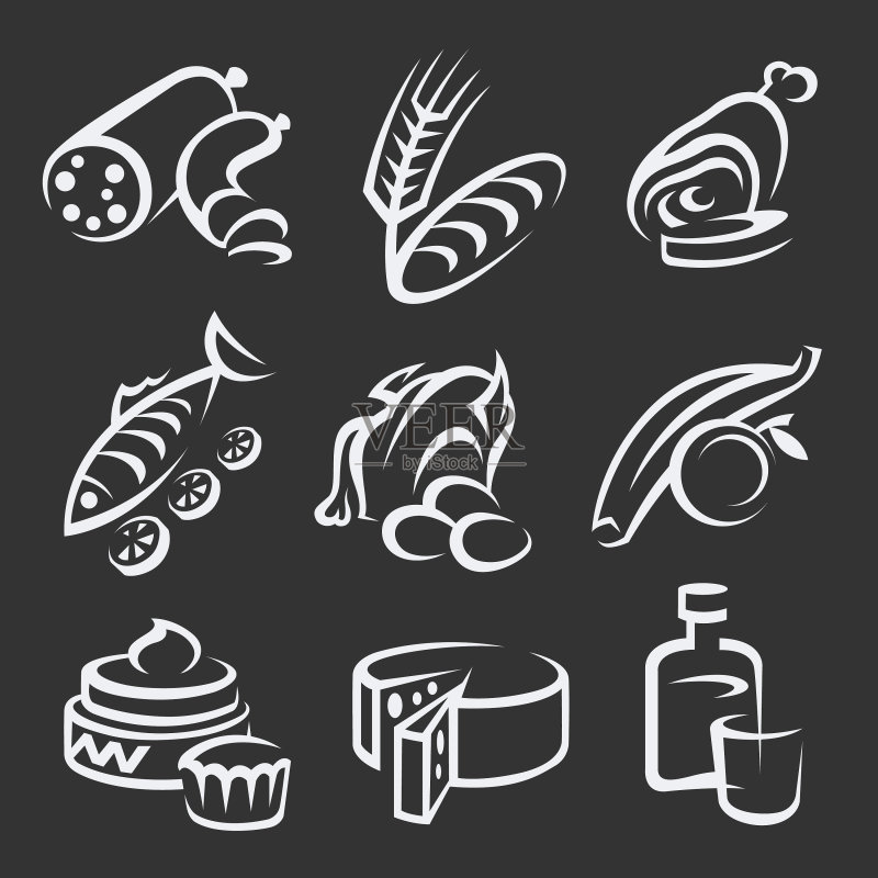 食物图标集图标素材