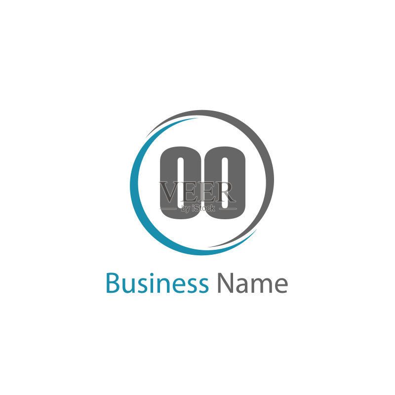 首字母OO logo模板设计图标素材