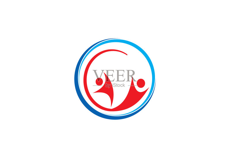 快乐人群合作伙伴Logo图标素材