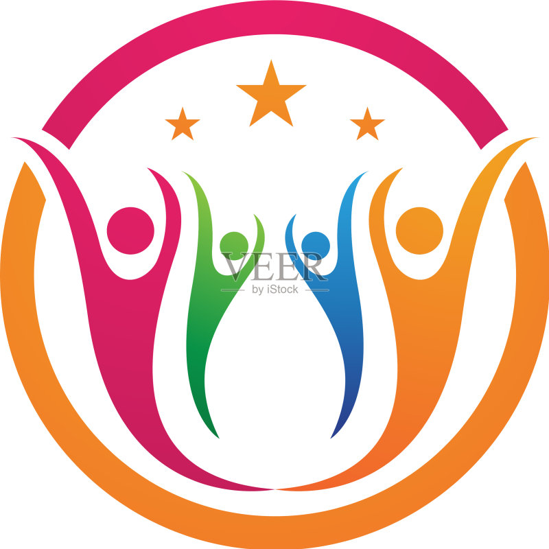 社区和收养关怀标志模板图标图标素材