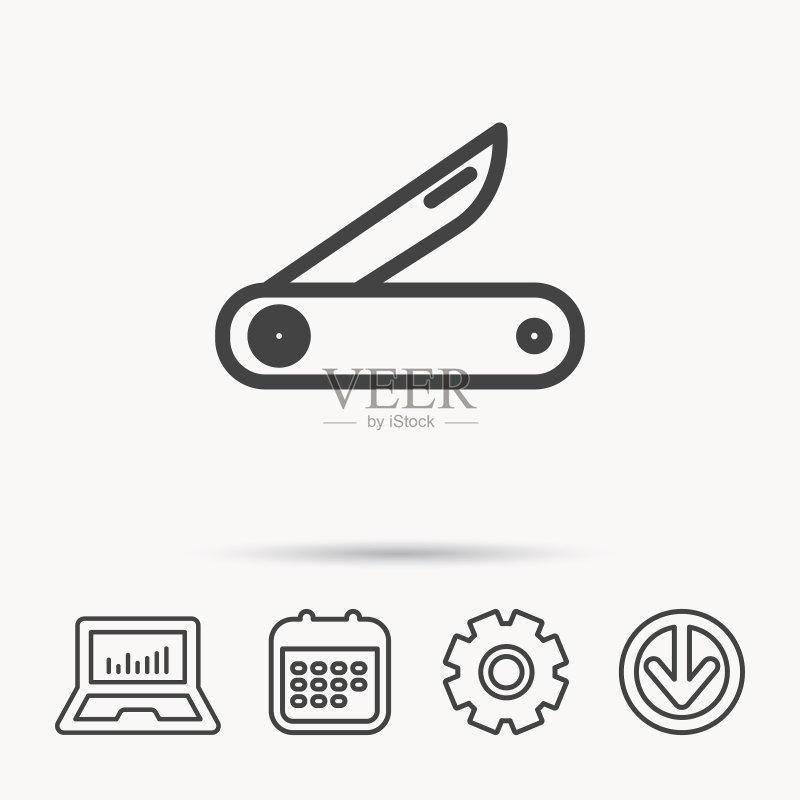 多功能刀具图标图标素材