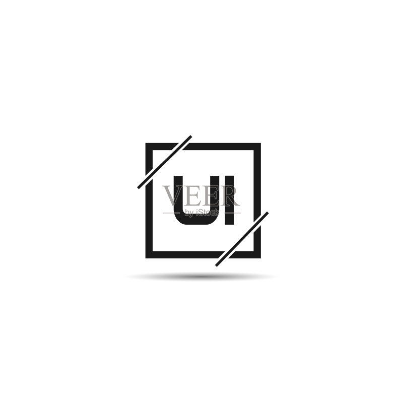 字母UI标志模板设计图标素材