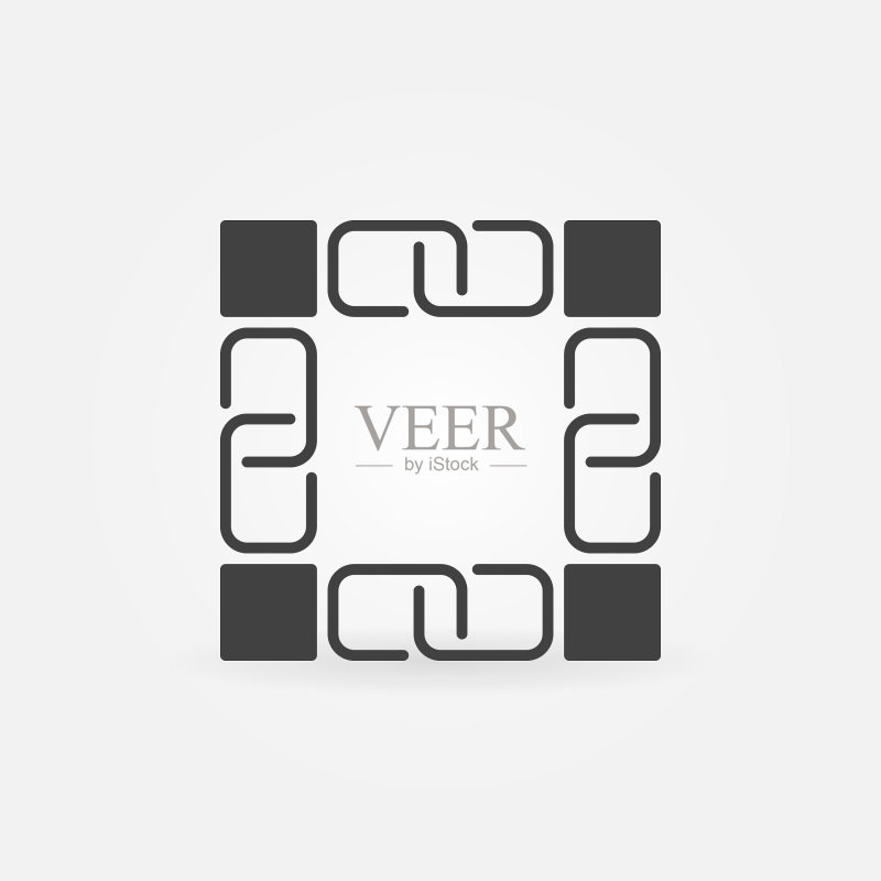 区块链深色图标或Logo元素图标素材